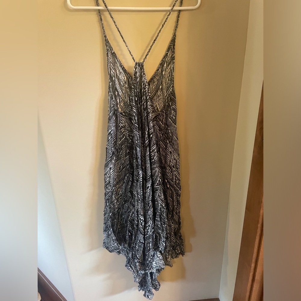Free People strappy midi asymmetrical hem